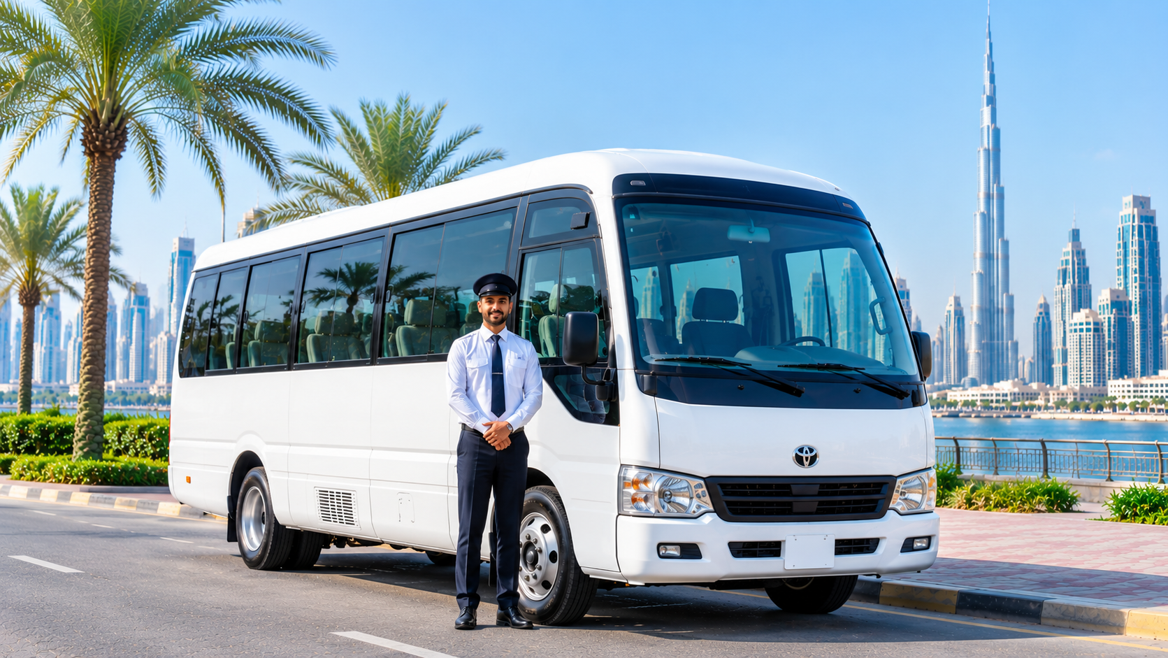 22 Seater Bus Rental with Driver Dubai