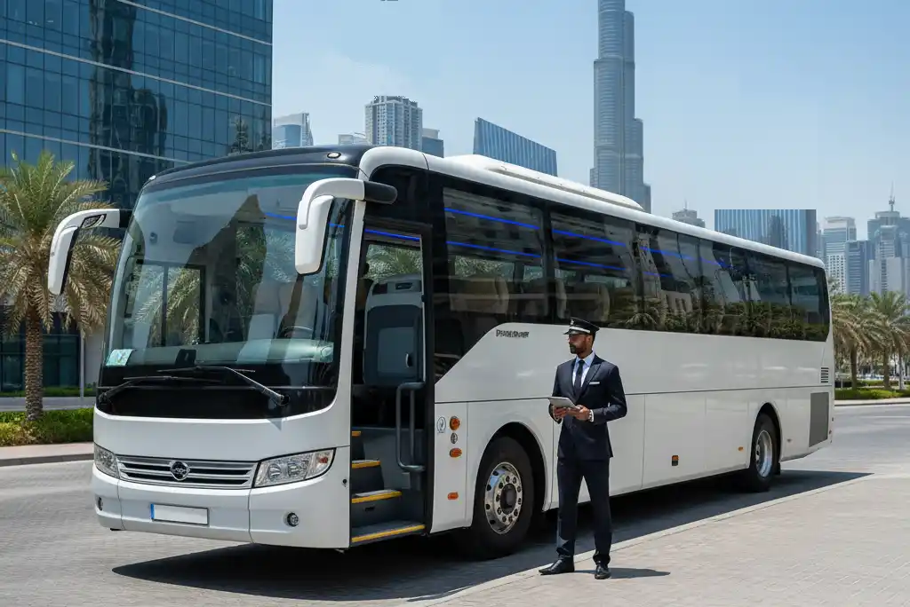 Hire 30 And 33 seaters buses for Corporate Travels Across the UAE