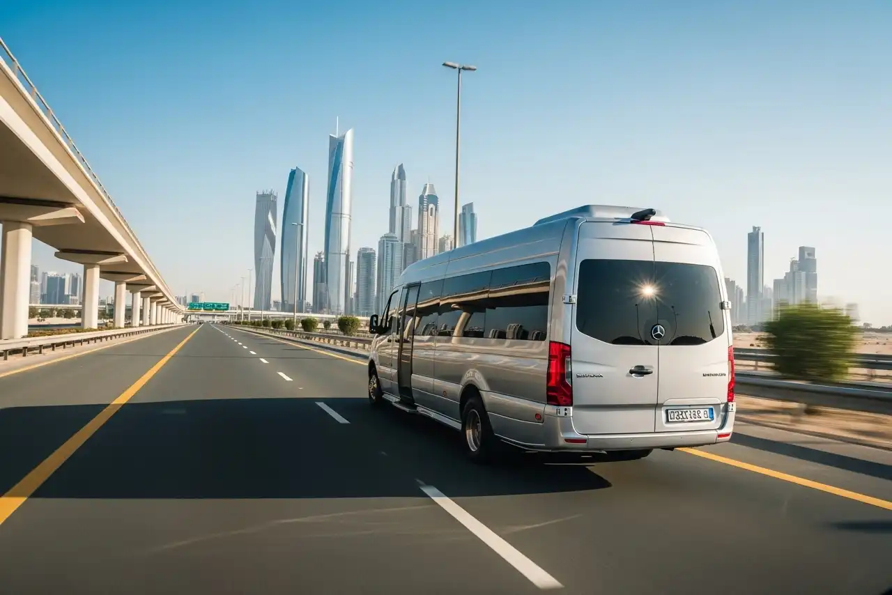 Hire buses, minibuses and vans for inter city transportation in Dubai and UAE